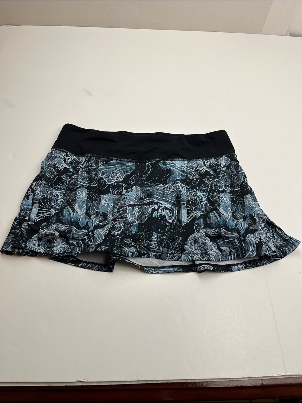 Lululemon Play Off The Pleats Skirt Skort Eternal Wave Starlight Black Womens 8